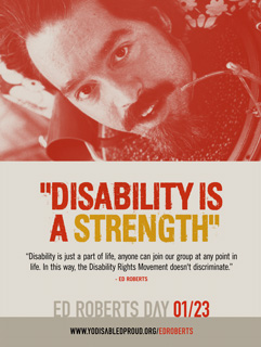 Photo of Ed Roberts Day Poster.